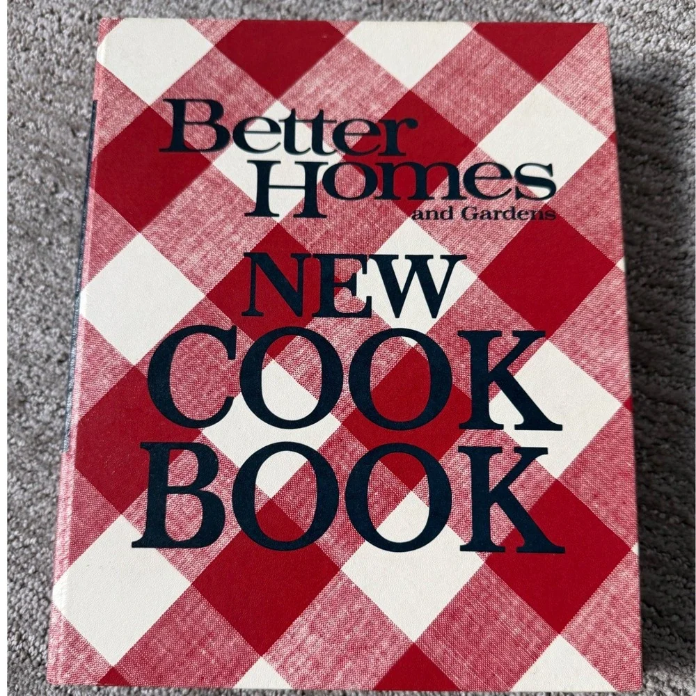 Vintage Better Homes and Gardens New Cook Book 1968 Red Gingham Ring Bound